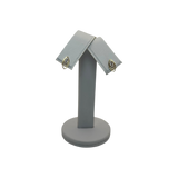 Arete figura de hojas con zircon