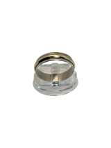 Argolla clasica de linea en oro de 14 k