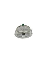 anillo de compromiso solitario con zircon verde