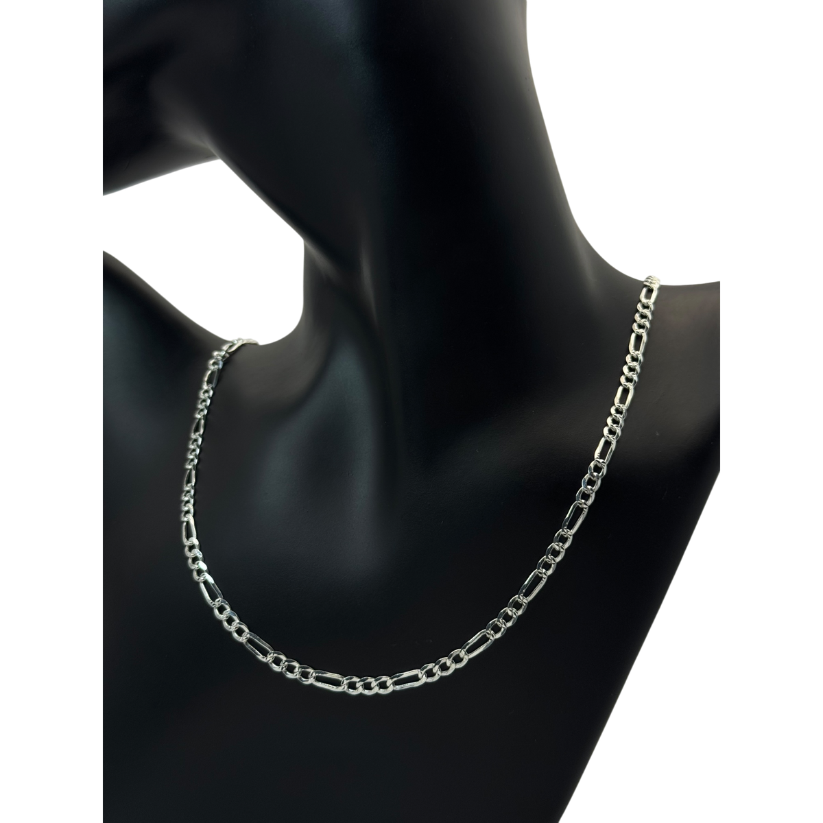 Cadena tejido cartier martillada