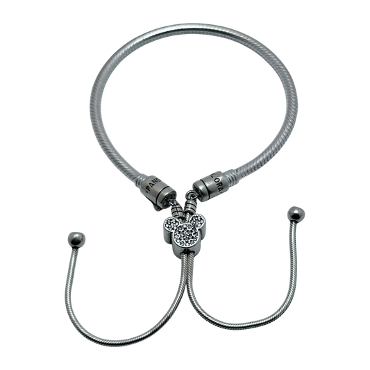 Pulsera pandora deslizante icono de mickey mouse