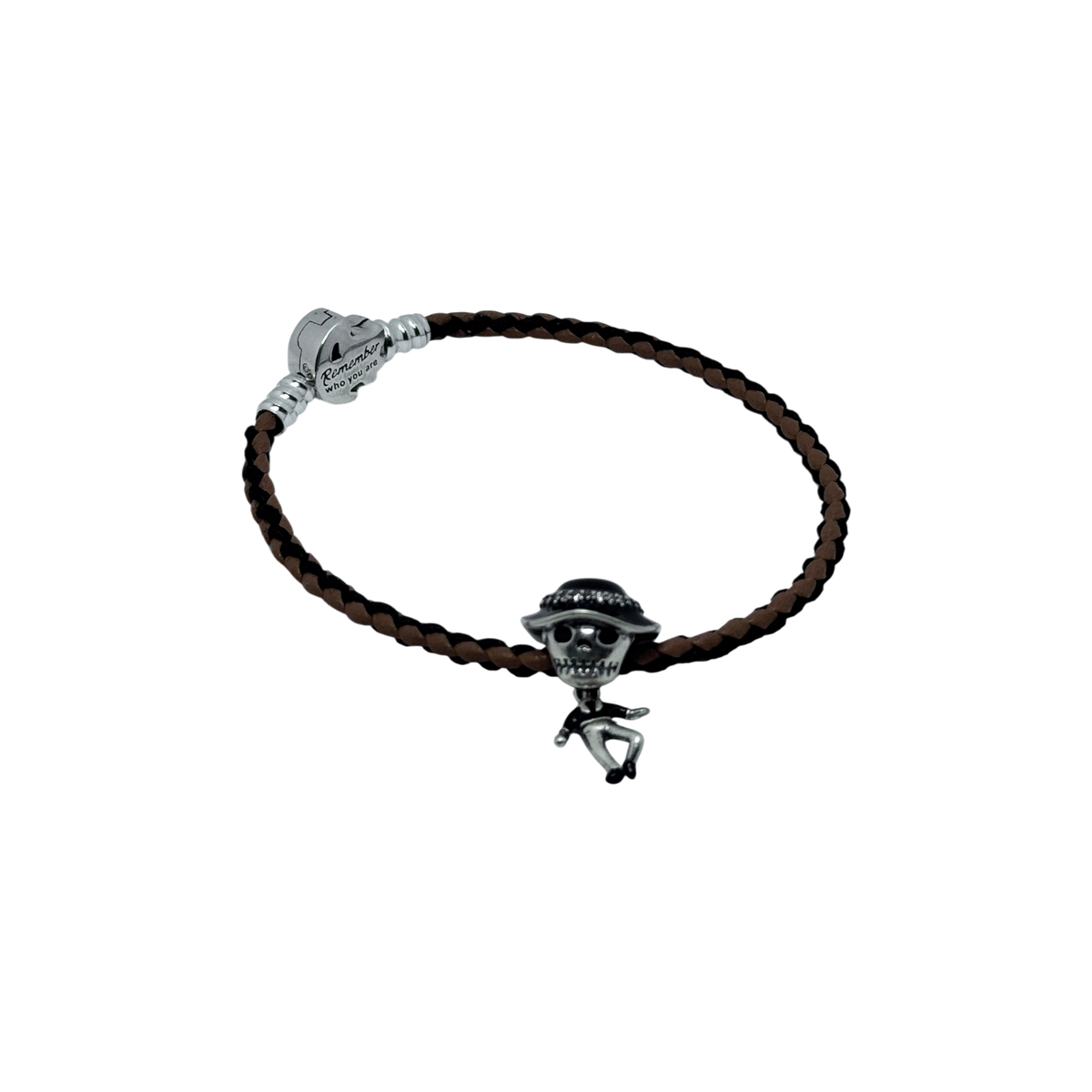 Pulsera pandora rey leon cuero trenzado