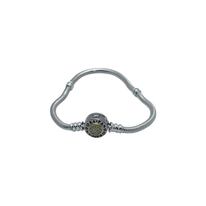 Pulsera pandora moments signature dos tonos
