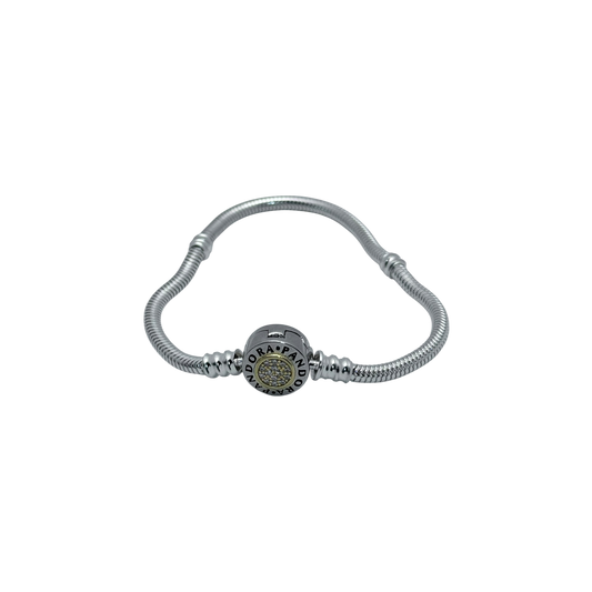 Pulsera pandora moments signature dos tonos