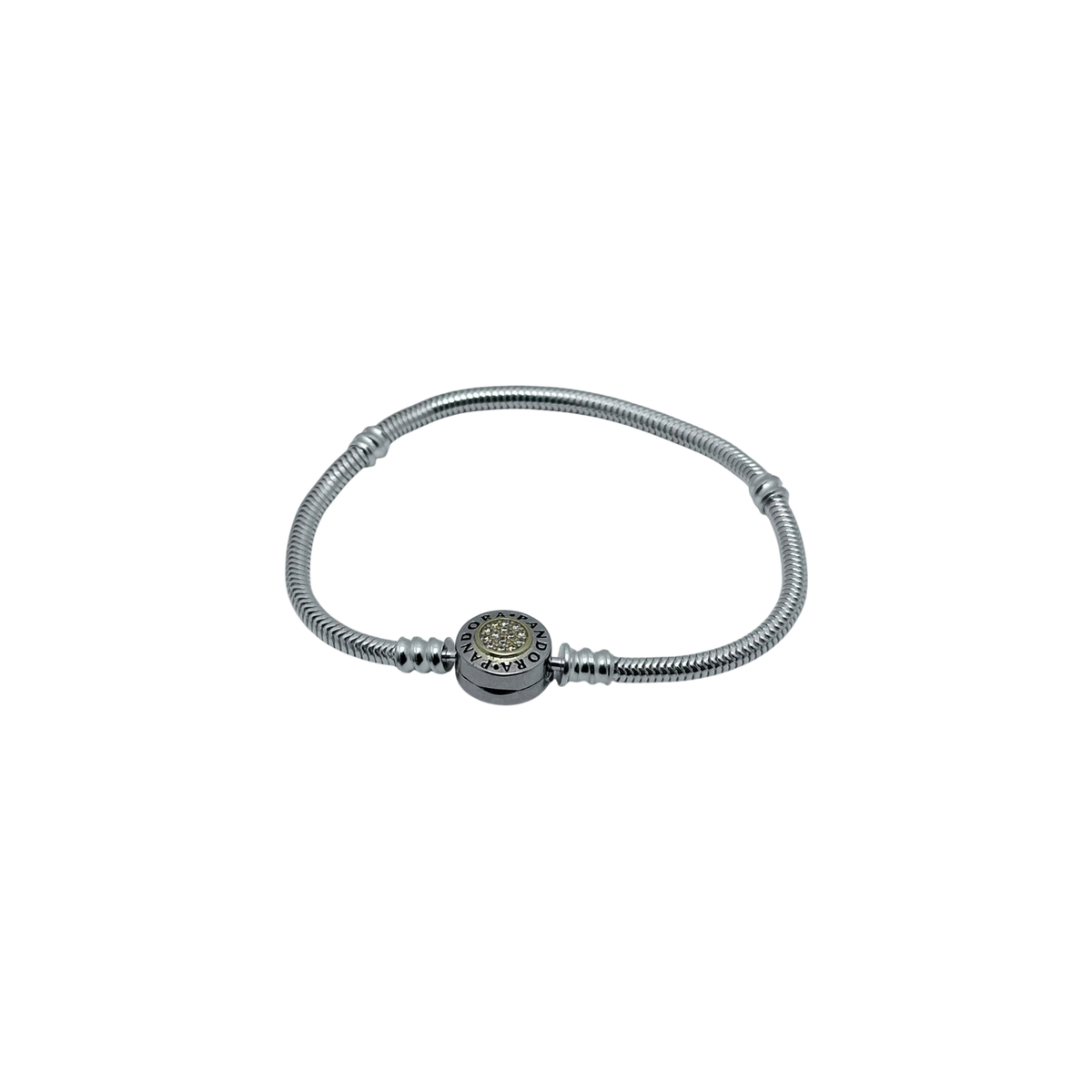 Pulsera pandora moments signature dos tonos