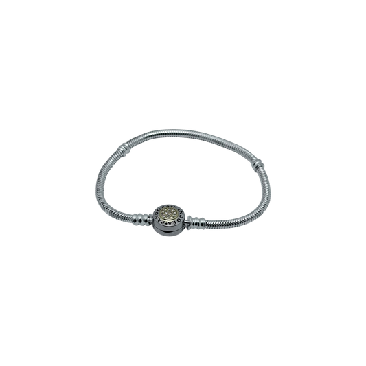 Pulsera pandora moments signature dos tonos