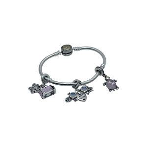 Pulsera pandora moments signature dos tonos