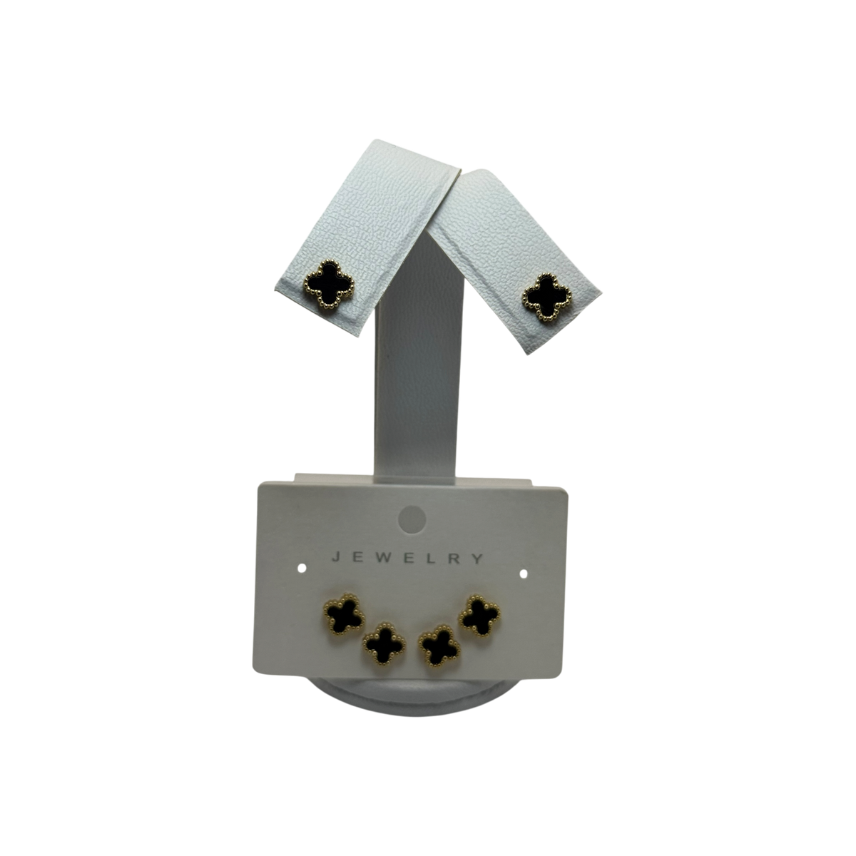 Secuencia de aretes van cleef dorados