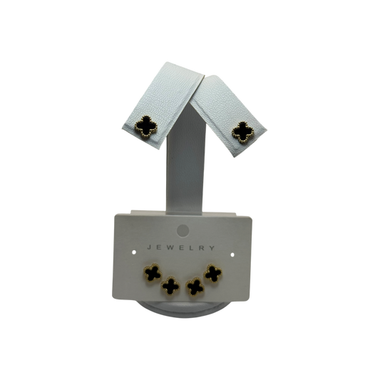 Secuencia de aretes van cleef dorados