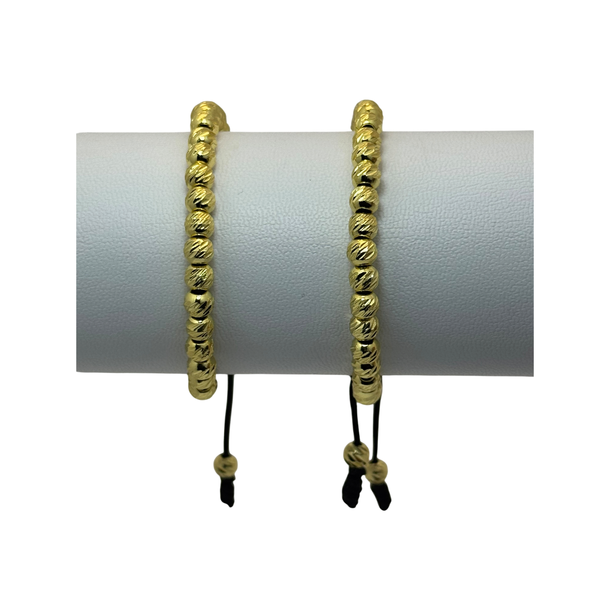 Pulseras tejidas balines diamantados graduable