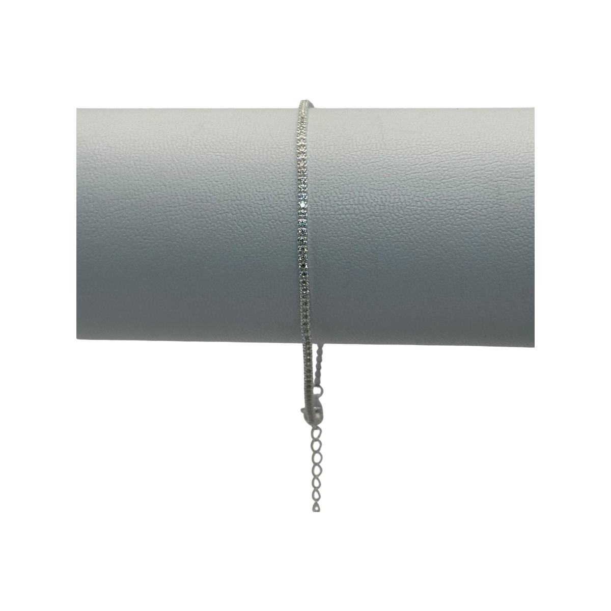 Pulsera tennis blanca graduable