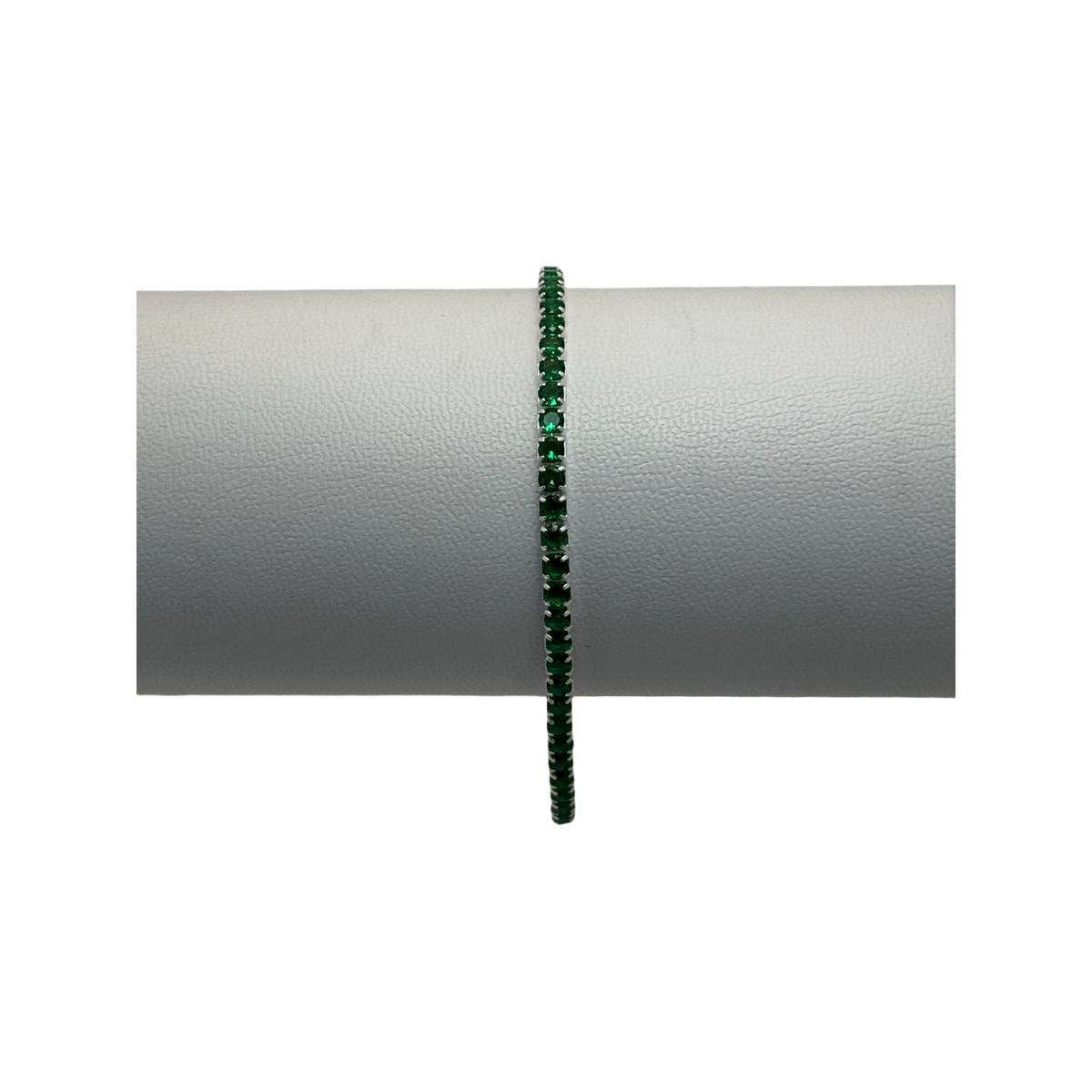 Pulsera tennis verde graduable