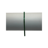 Pulsera tennis verde graduable