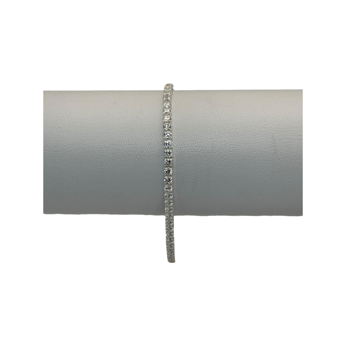 Pulsera tennis blanca graduable