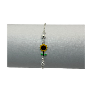 Pulsera con figura girasol/margarita