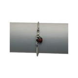 Pulsera semirrígida colgante de fresa