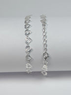 Cadena para mujer - Corazones - Plata ley 925