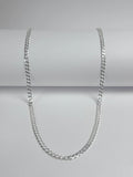 Cadena para hombre - Eslabon cuadrado - Plata ley 925