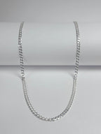 Cadena para hombre - Eslabon cuadrado - Plata ley 925