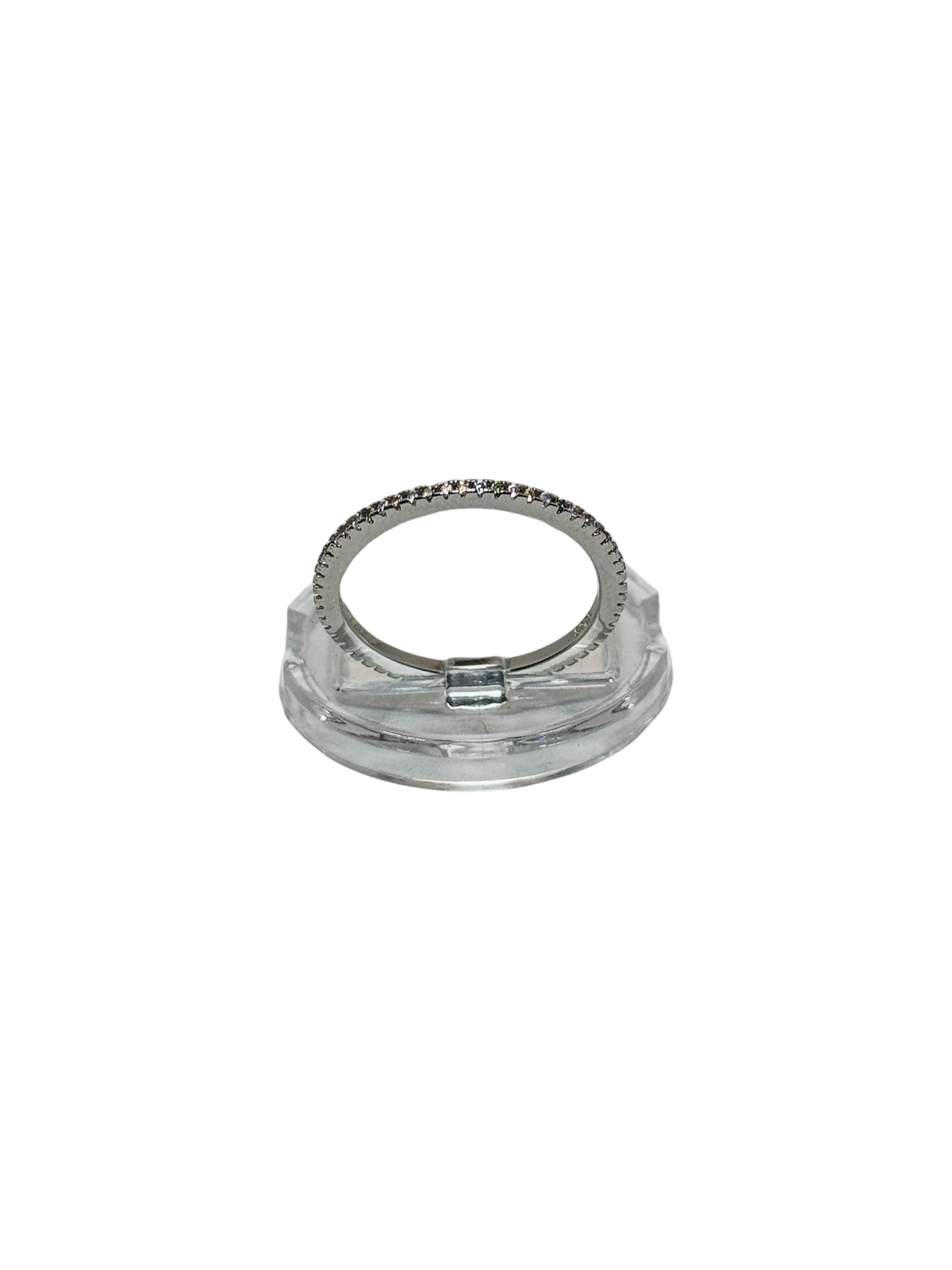 Anillo micro pave tricolor