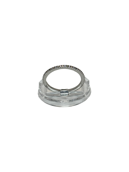 Anillo micro pave tricolor