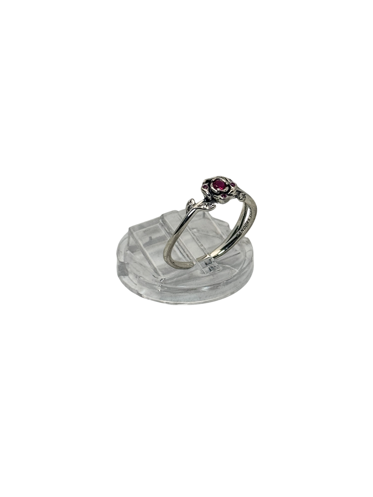 Anillo rosa de la bella y la bestia