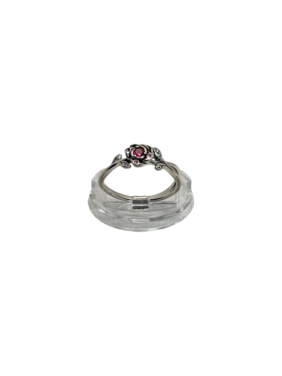 Anillo rosa de la bella y la bestia