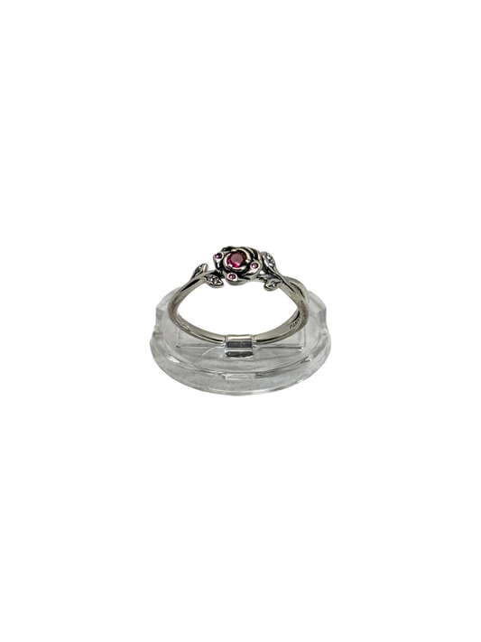 Anillo rosa de la bella y la bestia