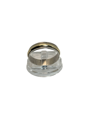 Argolla clasica de linea en oro de 14 k