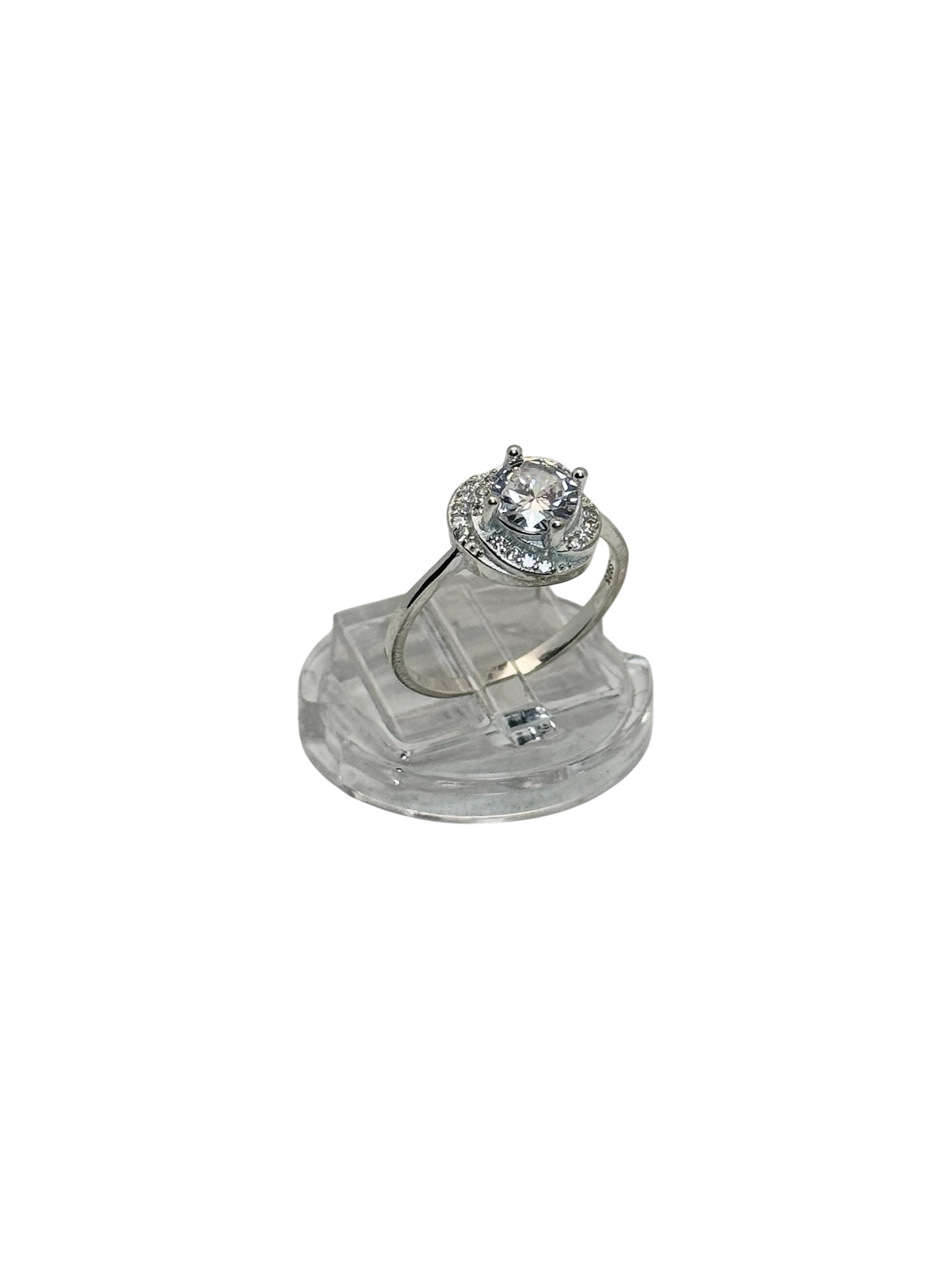 Anillo de compromiso montura de petalos