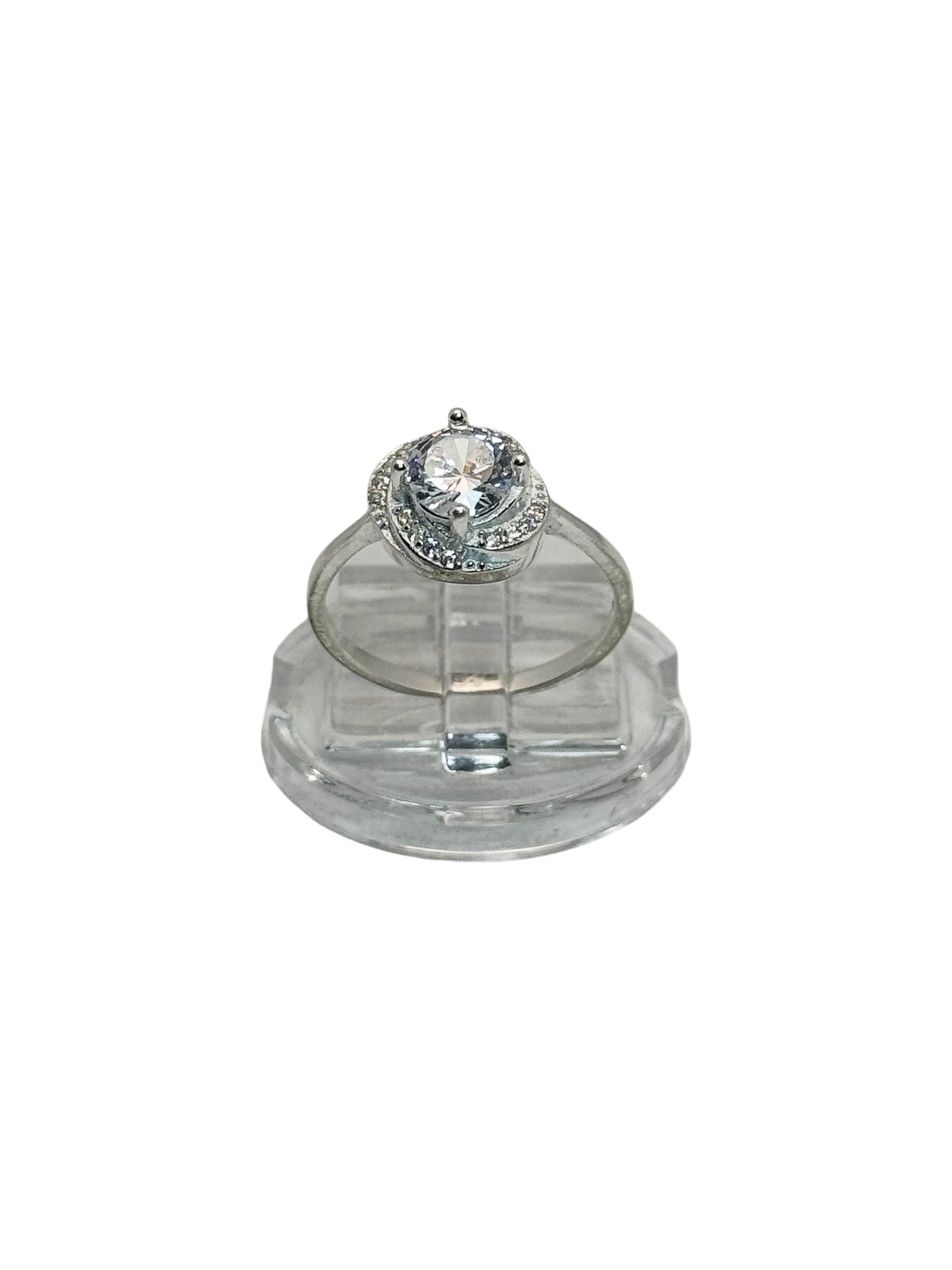 Anillo de compromiso montura de petalos