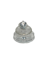 Anillo de compromiso montura de petalos