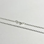Cadena para mujer - Balin diamantado - Plata ley 925